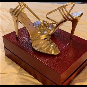 Gold Tamara Mellon heels